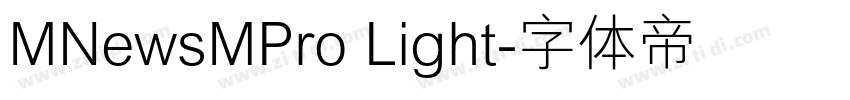 MNewsMPro Light字体转换